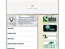Tablet Screenshot of consorcioambiental.com